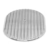 Aluminum 12" Oval Air Cleaner Top Finned - Polished