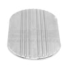 Aluminum 12" Oval Air Cleaner Top Partial Finned - Polished