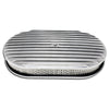 For Chevy Ford 15" Oval Polished Aluminum Air Cleaner Full Finned
