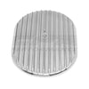 ALUMINUM 15" OVAL AIR CLEANER TOP FINNED - POLISHED