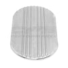 Aluminum 15" Oval Air Cleaner Top Partial Finned - Polished