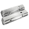 ALUMINUM For CHEVY SB 283-350 SHORT VALVE COVERS BALL MILLED - POLISHED