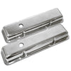 FOR 1958-86 CHEVY SMALL BLOCK SHORT POLISHED ALUMINUM VALVE COVERS SMOOTH