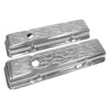 FLAMED CHROME ALUMINUM FOR 58-86 CHEVY SB 283 400 305 327 350 SHORT VALVE COVERS