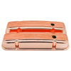 PONTIAC 326-455 ALUMINUM VALVE COVERS - FINNED - COPPER