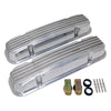Valve Covers For Pontiac 326 455 Polished Aluminum Holeless Full Finned