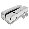 FOR 1958-86 CHEVY SMALL BLOCK TALL CHROME ALUMINUM RECESSED VALVE COVERS SMOOTH