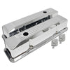 For 1958-86 Chevy Small Block Tall Chrome Al Recessed Valve Covers Ball Milled