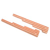 ALUMINUM BILLET 9.5MM WIRE LOOM SET FINNED - COPPER