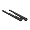 ALUMINUM BILLET 9.5MM WIRE LOOM SET FINNED - BLACK
