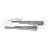 ALUMINUM BILLET 9.5MM WIRE LOOM SET FINNED - POLISHED