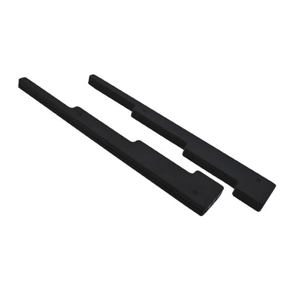 Smooth Black Billet Aluminum Wire Loom Set For Universal Chevy Ford
