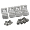 ALUMINUM For CHEVY SB WIRE LOOM BRACKETS FOR CENTER BOLT VALVE COVERS - MACHINED