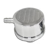 CHEVY-FORD CHROME BILLET ALUMINUM BREATHER W- PCV - BALL MILLED