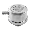 CHEVY-FORD CHROME BILLET ALUMINUM BREATHER W- PCV - FLAMED