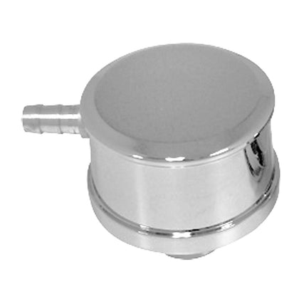 For Chevy Ford Smooth Polished Billet Aluminum Breather W/ PCV Valve