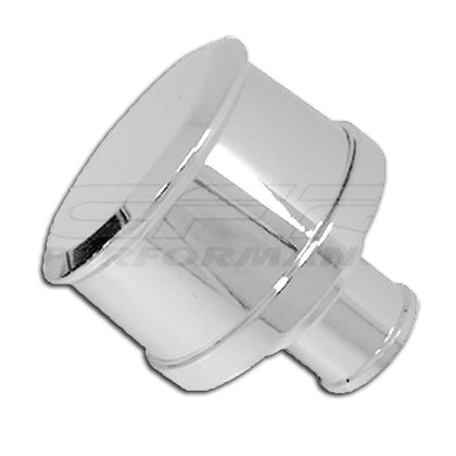 For Chevy Ford Chrome Billet Aluminum Breather - Smooth