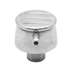 Ball Milled Polished Aluminum Push-In Valve Cover Breather With 5/8" PVC Valve