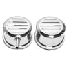 For Chevy Ford Polished Billet Aluminum Breather Set W/ Pcv - Ball Milled