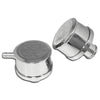 For Chevy/Ford/Chrome Billet Aluminum Breather Set W/ Pcv - Flamed