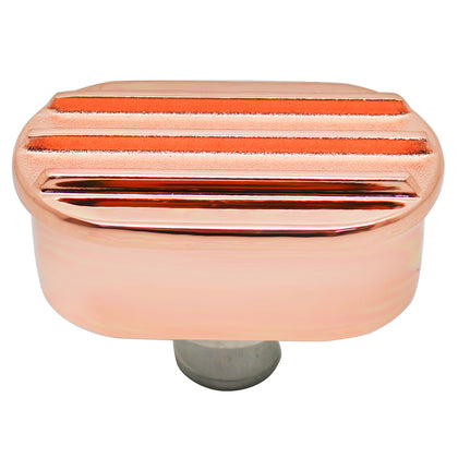 Push In Breather Fits 1.25 Inch Valve Cover Hole Billet Aluminum Finned Copper