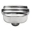 CHEVY-FORD CHROME BILLET ALUMINUM BREATHER - FINNED