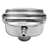 Valve Cover Breather With Tube Fits 1.25" Breather Hole Finned Polished Aluminum
