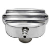 CHEVY-FORD POLISHED BILLET ALUMINUM BREATHER W- TUBE - FINNED