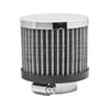 STEEL COTTON FILTER BREATHER CLAMP ON FOR 1 1/2" TUBES - CHROME