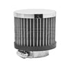 Steel Cotton Filter Breather Clamp On For 1 3 8" Tubes - Chrome