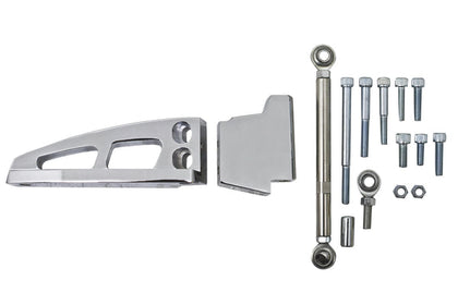 For Chevy Big Block Short Water Pump A/C Bracket Chrome Finish Billet Aluminum