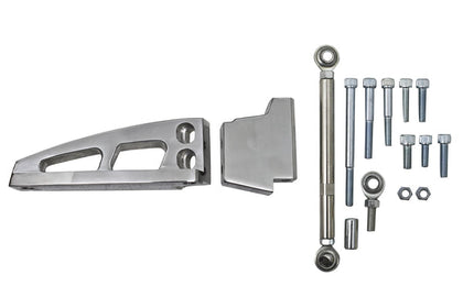 For Chevy Big Block Short Water Pump A/C Bracket Polished Finish Billet Aluminum