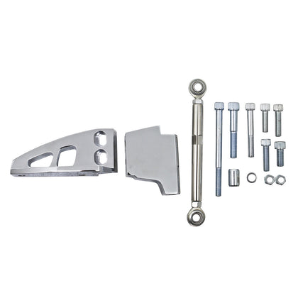 POLISHED ALUMINUM AIR CONDITIONING BRACKET FOR CHEVY SC SWP DRIVER SIDE MOUNT