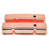 FOR 1958-1986 CHEVY SMALL BLOCK TALL ALUMINUM VALVE COVERS FULL FINNED COPPER