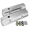 fit 58-86 Chevy Small Block Tall Polished Aluminum Valve Covers - Full Finned