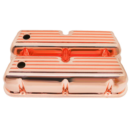 For 196-351W-5.0L TALL ALUMINUM VALVE COVERS FULL FINNED COPPER