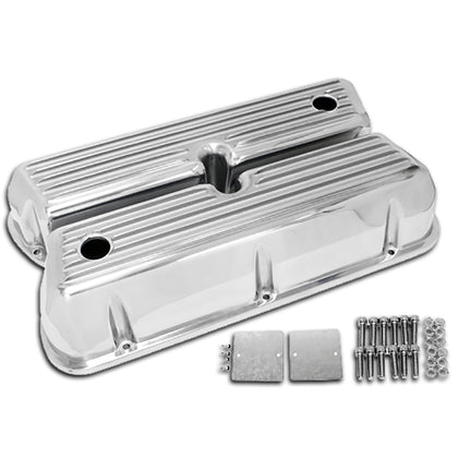 ALUMINUM For 62-85 FORD SB 289-302-351W 5.0 TALL VALVE COVERS FINNED POLISHED