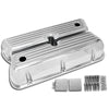 ALUMINUM For 62-85 FORD SB 289-302-351W 5.0 TALL VALVE COVERS FINNED POLISHED