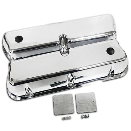 FOR 62-85 FORD SMALL BLOCK 289-302-351W-5.0L TALL POLISHED ALUMINUM VALVE COVERS