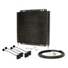 ALUMINUM EMC UNIVERSAL TRANSMISSION OIL COOLER 11" X10.25" - BLACK