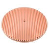 CHEVY-FORD 14" ROUND ALUMINUM AIR CLEANER TOP - FULL FINNED - COPPER
