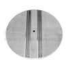 ALUMINUM 14" ROUND AIR CLEANER TOP PARTIAL FINNED - POLISHED