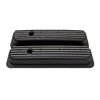 ALUMINUM For 1987-97 CHEVY SHORT VALVE COVERS CENTER BOLT POLISHED FINNED BLACK
