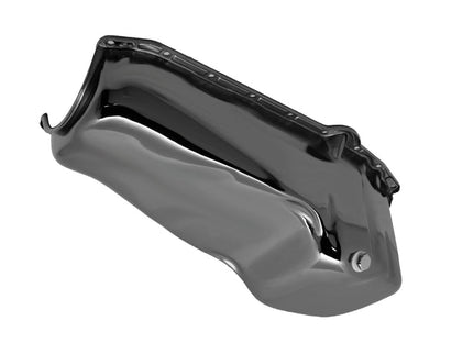 For 1958-79 CHEVY SMALL BLOCK STOCK OEM STYLE OIL PAN BLACK CHROME