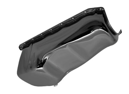 For 1958-79 CHEVY SMALL BLOCK STOCK OEM STYLE OIL PAN BLACK CHROME