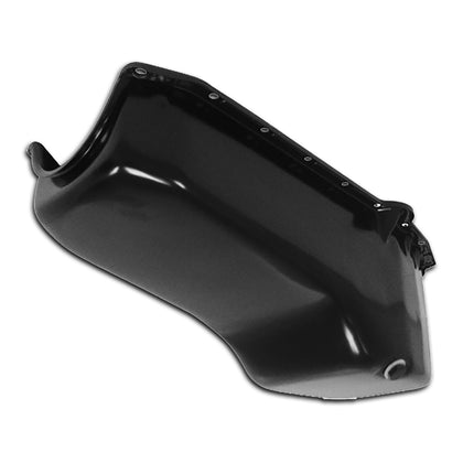For 1958-79 CHEVY SMALL BLOCK 283-305-327-350-400 STOCK OEM STYLE OIL PAN BLACK