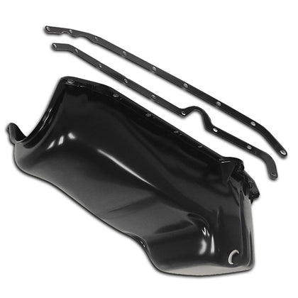 For 1958-79 CHEVY SMALL BLOCK IMCA CIRCLE TRACK RACING OIL PAN BLACK