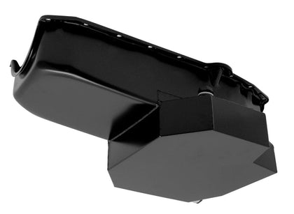 Racing Oil Pan Black Steel With Windage Tray For 58-79 Chevy Small Block 305 427