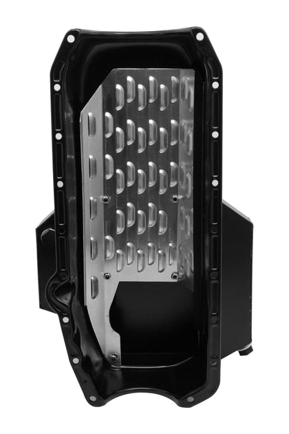 Racing Oil Pan Black Steel With Windage Tray For 58-79 Chevy Small Block 305 427
