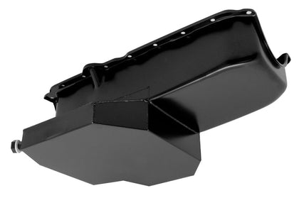 STEEL For 1986-2002 CHEVY SB 305-427 ROAD RACING OIL PAN W- WINDAGE TRAY - BLACK
